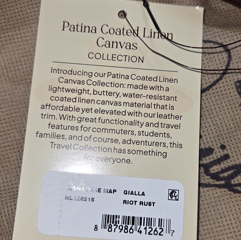 Patricia Nash Brown Leather Map Design Set - Picture 5 of 7